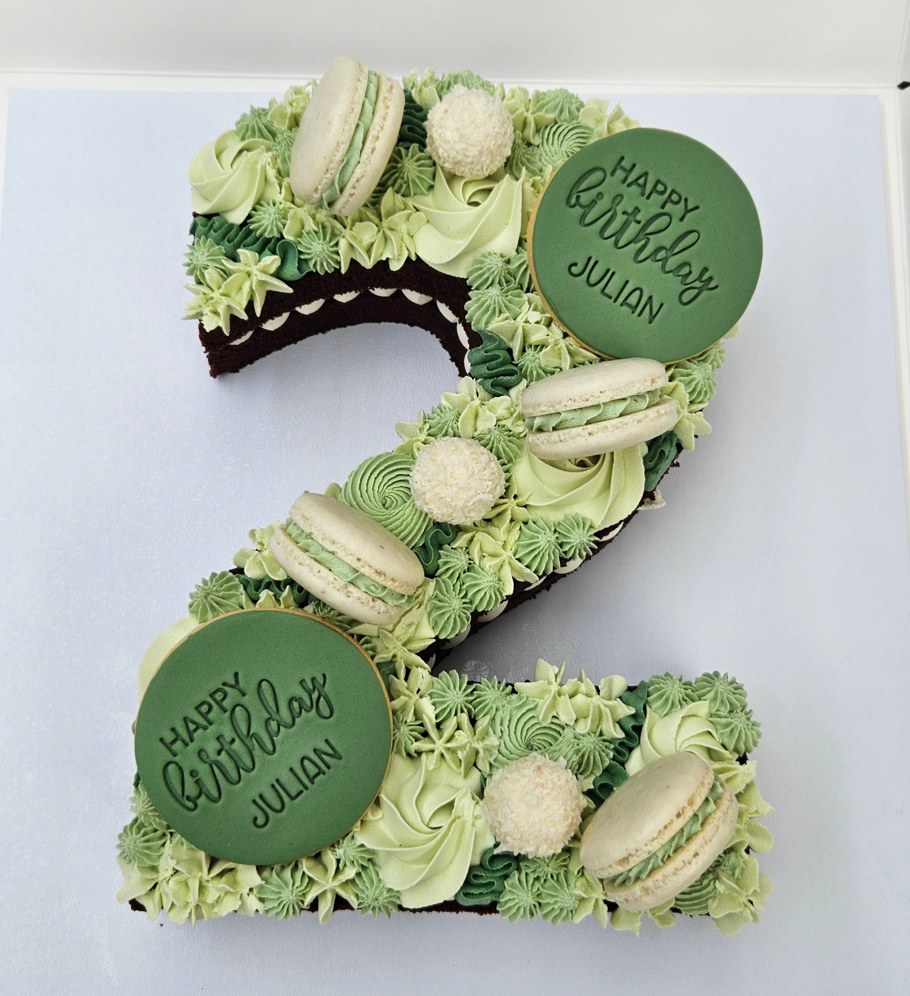 Floral hearts Number Cake – MSO Cookies + Cakes